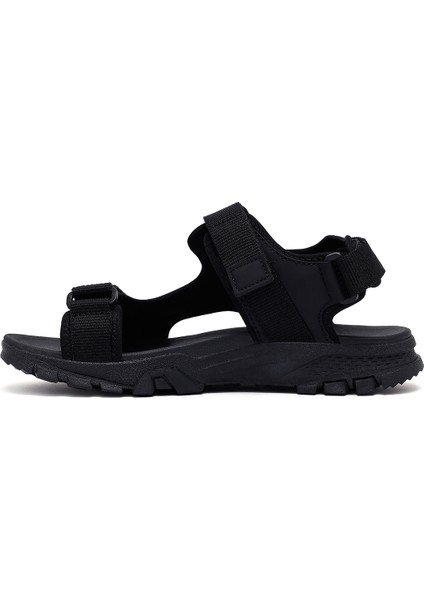 Erkek Siyah Kumaş Sandalet 25SFD696014 fiyatları