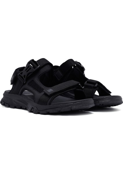 Erkek Siyah Kumaş Sandalet 25SFD696014 modelleri
