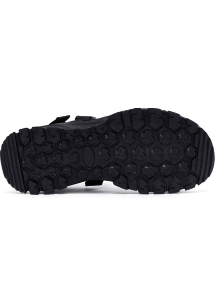 Erkek Siyah Kumaş Sandalet 25SFD696014 fırsatları