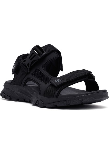 Erkek Siyah Kumaş Sandalet 25SFD696014