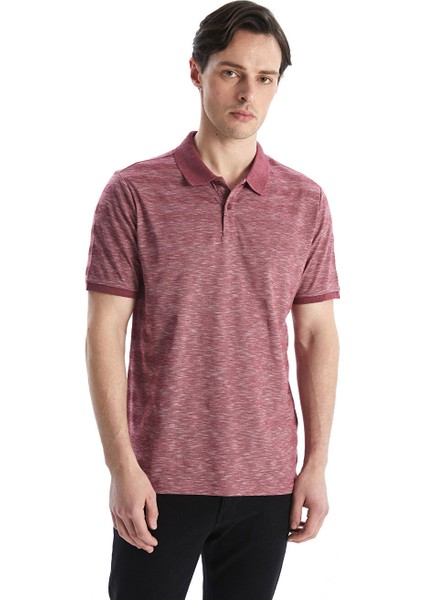 Yeni Sezon Polo Yaka Desenli Erkek Piketisort - S5KY55Z8