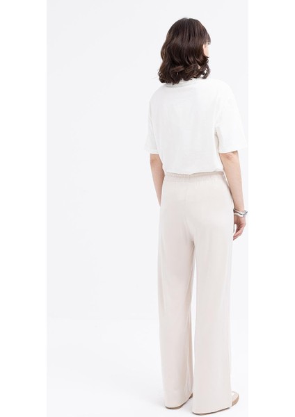 Taş-Beli Bağcıklı Cepli Geniş Paça Eşofman Altı fırsatları