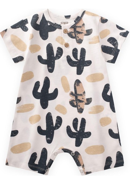 Desenli Tulum 0-4 Yaş Kırık Beyaz