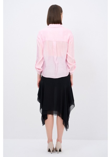 V Yaka Büzgülü Gömlek indirimleri