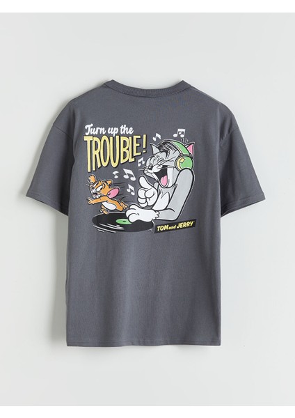 Yeni Sezon Bisiklet Yaka Tom ve Jerry Baskili Erkek Cocuk Tisort - S5PI80Z4 modelleri