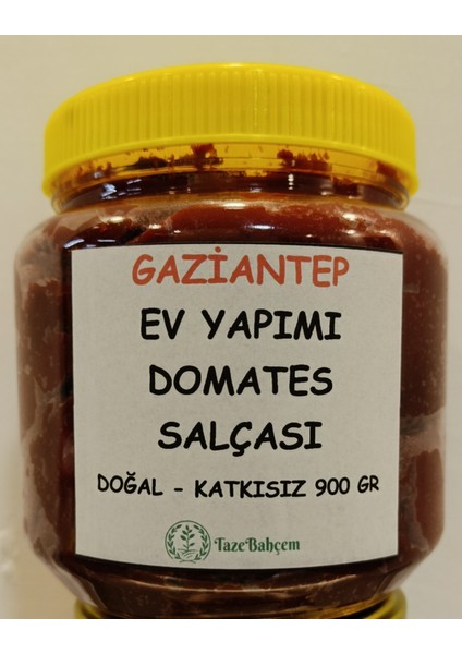 Domates Salçası 900 gr Gaziantep-Güneşte Kurutulmuş