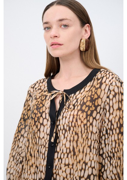 Leopar Desenli Bluz modelleri