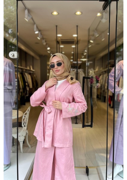 OE25Y939653 Omelya Keten Pantolon