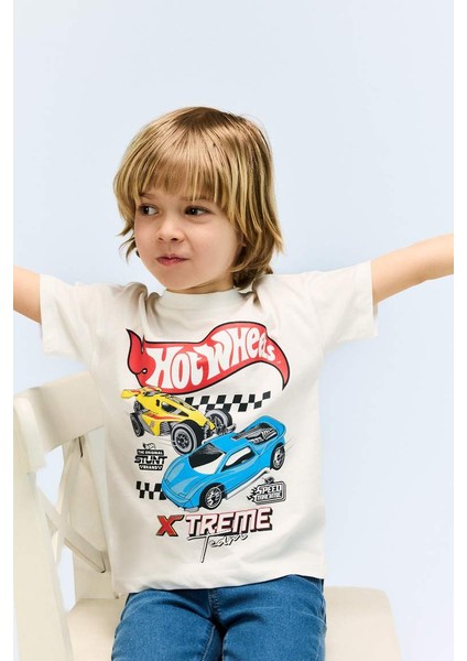 Yeni Sezon Erkek Bebek Hot Wheels Bisiklet Yaka Kısa Kollu Tişört fiyatları