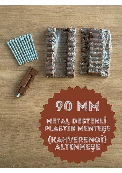 Pvc Pimapen Kapı Menteşesi Pls Metal Destekli 90MM (6 Adet) Vidalar Dahil fırsatları
