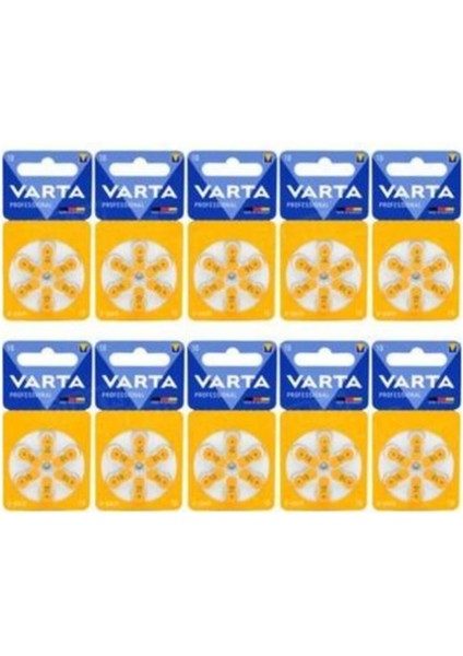 10 Numara Kulak Işitme Cihazı Pili 10 Paket Kutu