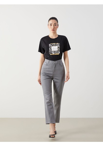 Yeni Sezon Straight Fit Kadin Jean Pantolon - S5LM19Z8