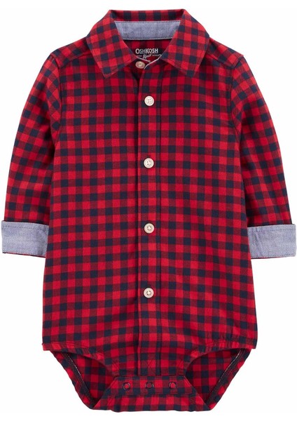 Oshkosh Erkek Bebek Gömlek Body