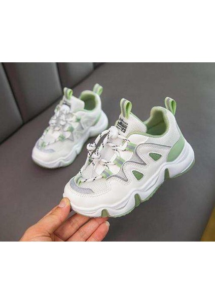 Junisteps Şık Tasarım Günlük Yürüyüş Koşu Çocuk Spor Ayakkabı - Yeşil