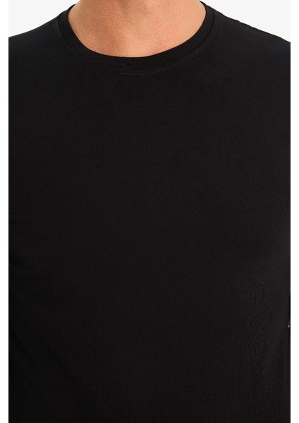 Yeni Sezon Slim Fit Dar Kesim Bisiklet Yaka Uzun Kollu Üst indirimleri