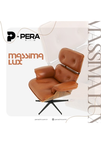 Massima Lux Berjer ve Puf (Hakiki Deri)