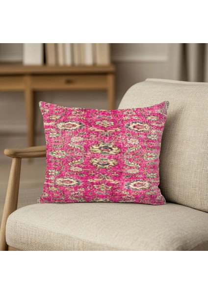 Bohem Tarzda Pastel Renkli Kırlent Kılıfı Kare