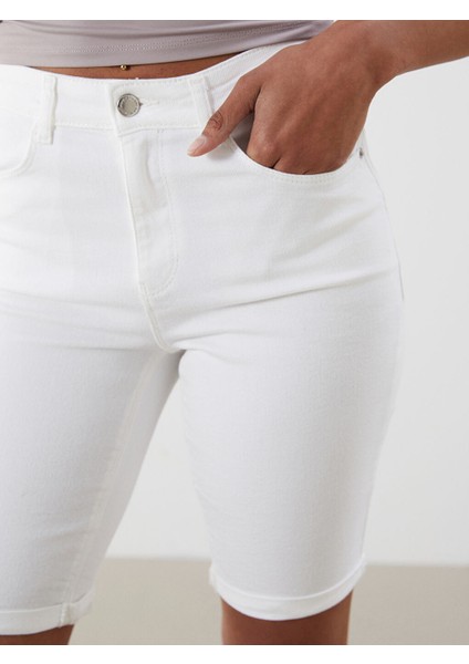 Yeni Sezon Bermuda Fit Kadin Jean Sort - S5DN11Z8