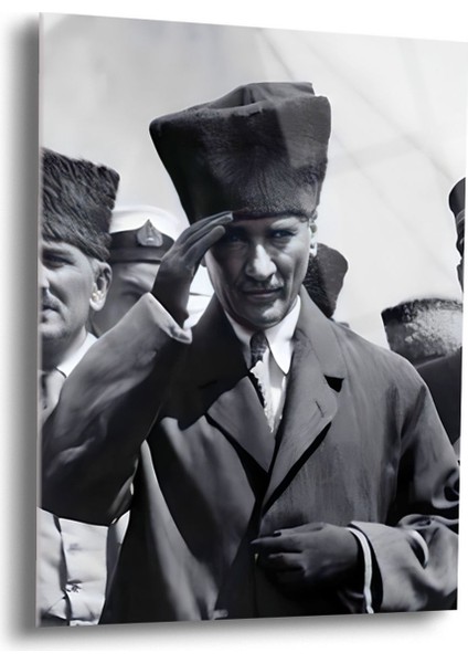 Atatürk Cam Tablo - Cam Tablolar - Atatürk Tablo - Atatürk Portresi - Atatürk Tablosu - ATA060