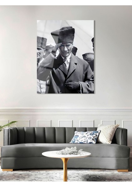 Atatürk Cam Tablo - Cam Tablolar - Atatürk Tablo - Atatürk Portresi - Atatürk Tablosu - ATA060