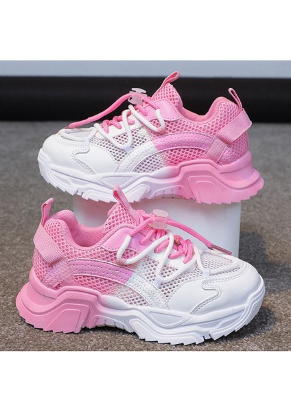 Junisteps File Detaylı Hava Alabilen Çocuk Spor Ayakkabı - Pembe modelleri