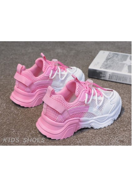 Junisteps File Detaylı Hava Alabilen Çocuk Spor Ayakkabı - Pembe indirimleri