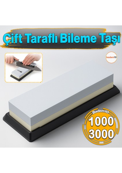 1000/3000 Grit Çift Taraflı El Taşlama Profesyonel Bıçak El Aletleri Makas Şef Biley Bileme Taşı Set