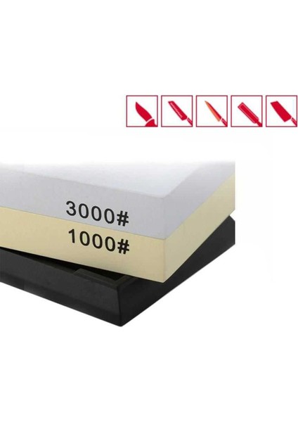 1000/3000 Grit Çift Taraflı El Taşlama Profesyonel Bıçak El Aletleri Makas Şef Biley Bileme Taşı Set modelleri