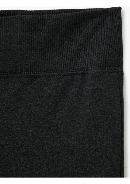 Yeni Sezon Viskon Karışımlı Beli Lastikli Ispanyol Paça Tayt Pantolon