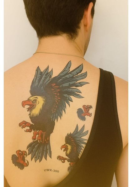 Kartal Temalı Geçici Dövme
