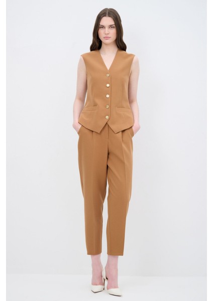 Gabardin Yelek Camel 179L9404000