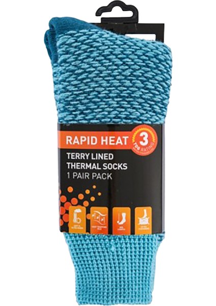 Thermski - Tog Rated Ultra Thick Terry Lined Sock Unisex Mavi Çorap fiyatları