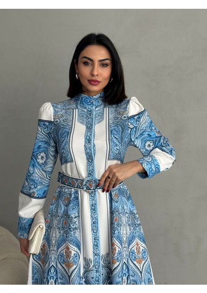 Atlas Kumaş Elbise (Kemer Dahildir) fiyatları