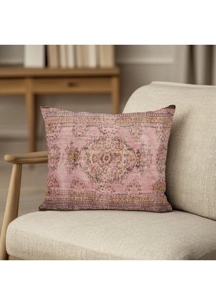 Etnik Desenli Yastık Baskı Kilim Kırlent Kılıfı modelleri