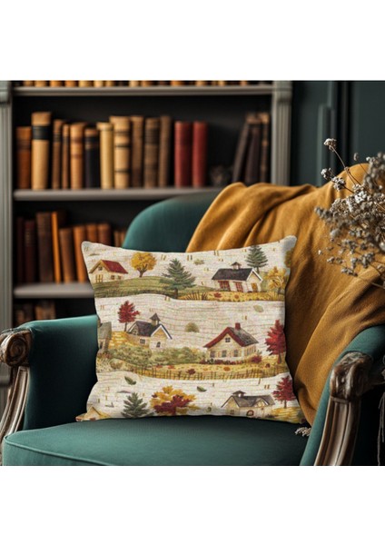 Klasik Tarzda Anadolu Motifli Kırlent Kılıfı Kare fiyatları