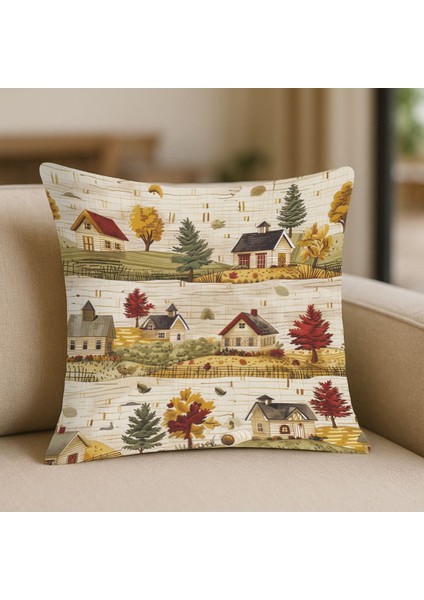 Klasik Tarzda Anadolu Motifli Kırlent Kılıfı Kare fırsatları