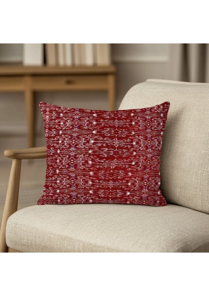 Renkli Patchwork Desenli Yastık Kılıfı Kare