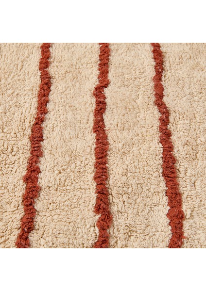 Soft Line Tufting Banyo Paspası - Ekru - 60X90 cm