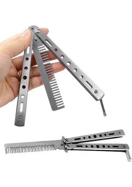 Metal Kelebek Şeklinde Çelik Tarak