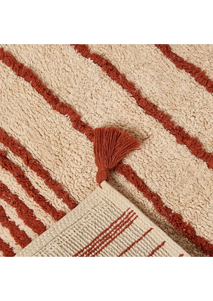Soft Line Tufting Banyo Paspası - Ekru - 60X90 cm