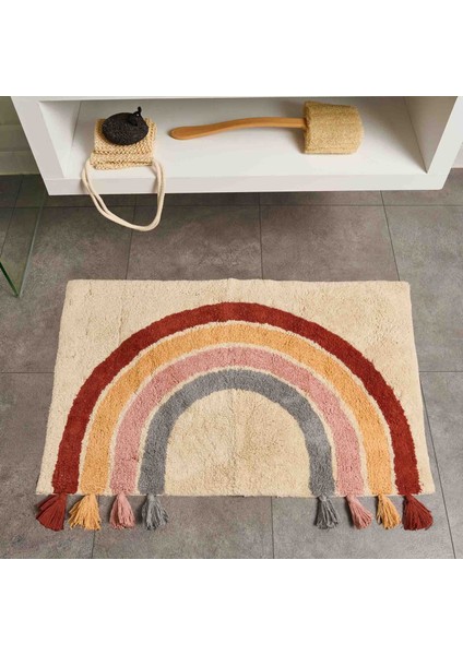 Soft Tufting Banyo Paspası - Renkli - 60X90 cm