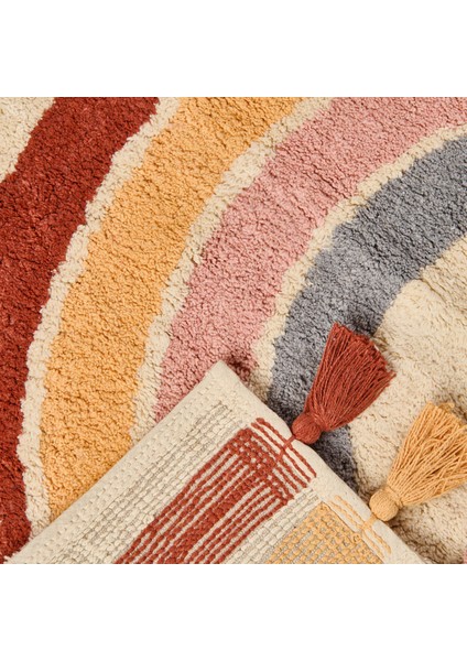 Soft Tufting Banyo Paspası - Renkli - 60X90 cm modelleri