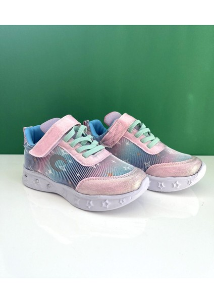 Işıklı Taban Cırtlı Renkli Çocuk Sneaker