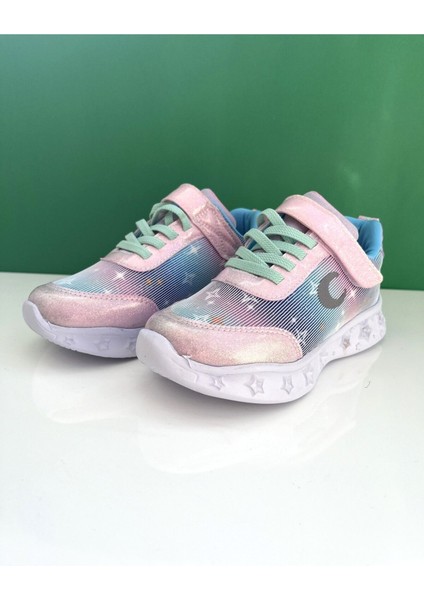 Işıklı Taban Cırtlı Renkli Çocuk Sneaker