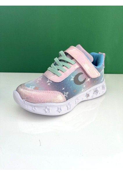 Işıklı Taban Cırtlı Renkli Çocuk Sneaker