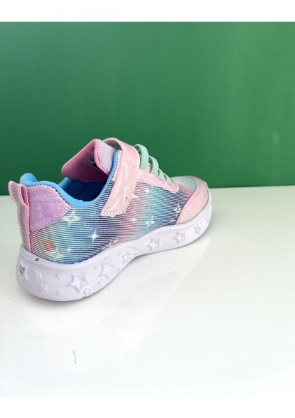 Işıklı Taban Cırtlı Renkli Çocuk Sneaker