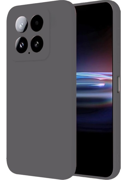 Xiaomi Mi 14T Pro Kılıf Nano Içi Kadife Silikon - Gri Bstmy