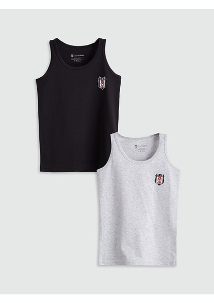Yeni Sezon Bisiklet Yaka Besiktas Baskili Erkek Cocuk Atlet 2'li - S5G161Z4