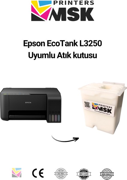 Epson Ecotank L3250 Uyumlu Atık Kutusu