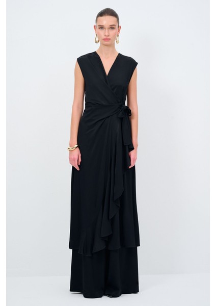 Yandan Bağlamalı Uzun Bluz